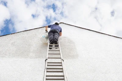 Peinture extérieure à Pouillé — façades et ravalement